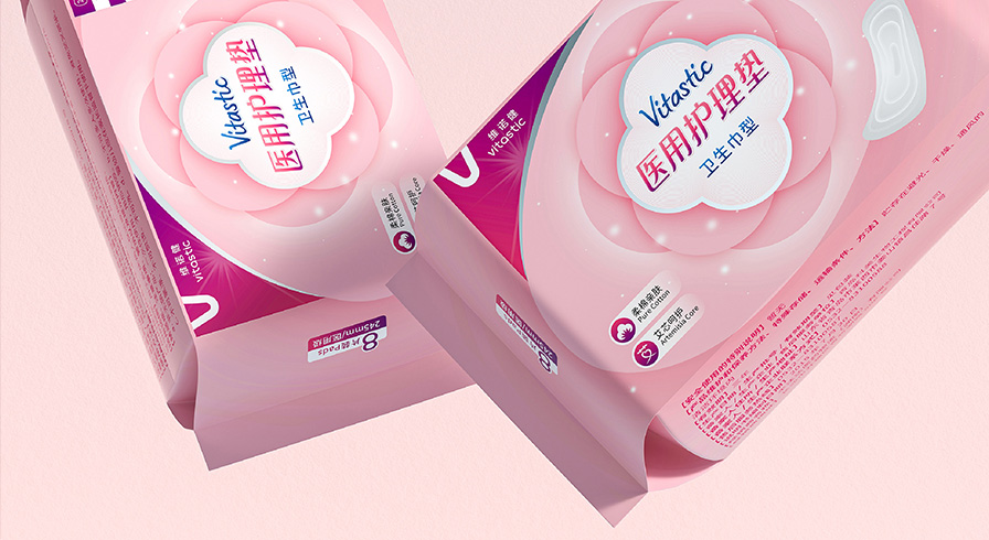 维诺健 医用护理垫卫生巾包装设计