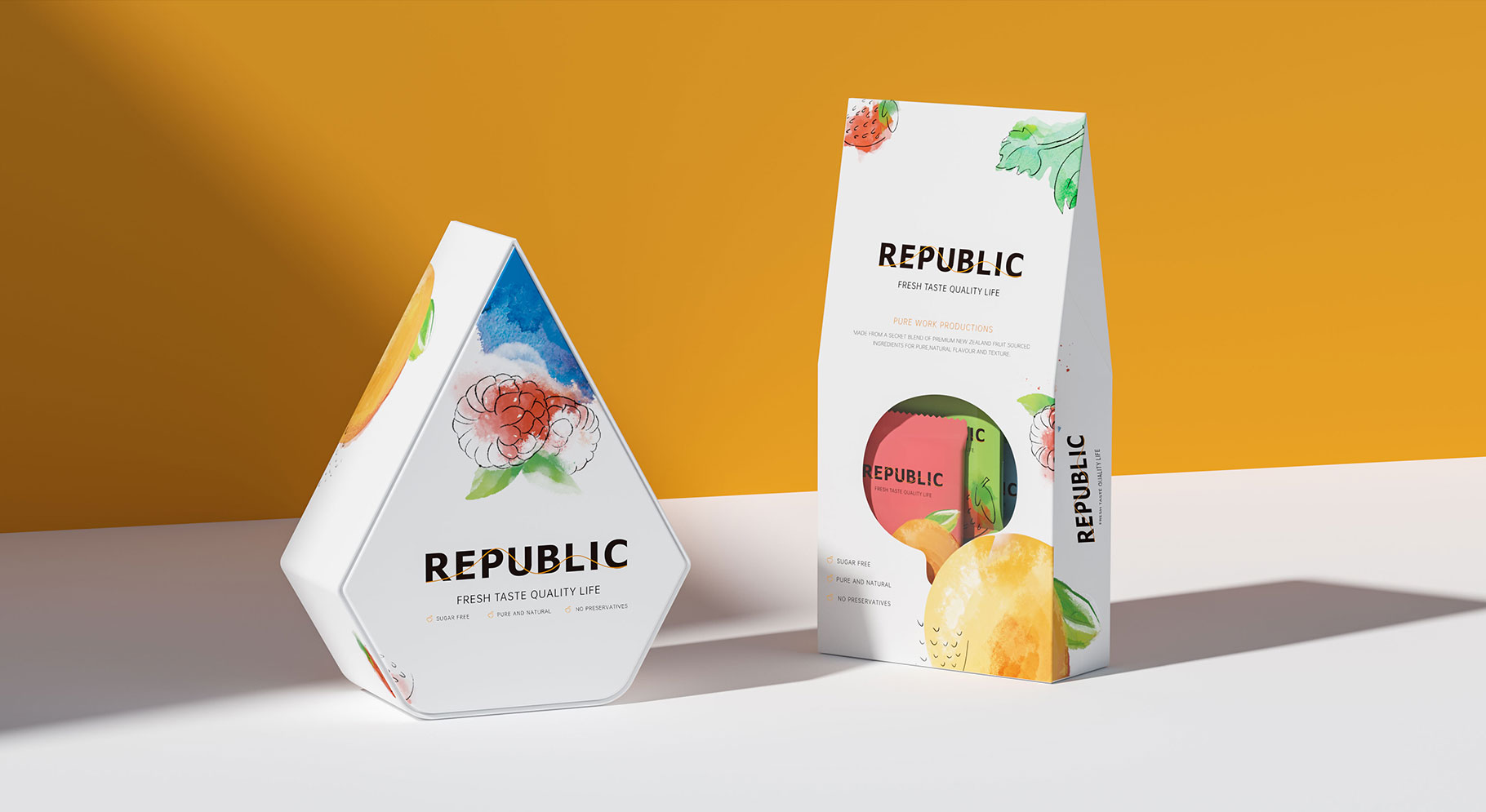 REPUBLIC 水果巧克力包装设计